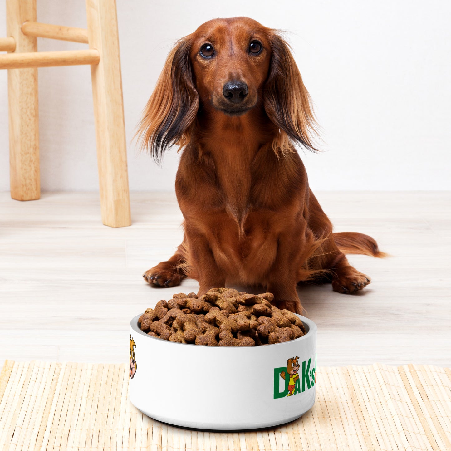 White Dog Bowl